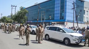 Workers protest again in Noida Sector 63; heavy police force deployed